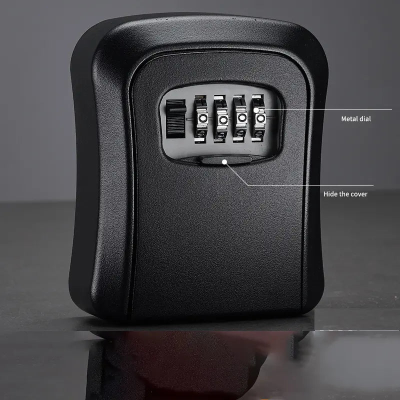 Heavy-Duty Weatherproof Key Lock Box with Resettable 4-Digit Combination