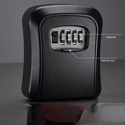 Heavy-Duty Weatherproof Key Lock Box with Resettable 4-Digit Combination