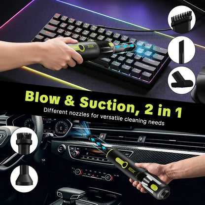 2-in-1 Cordless Car Vacuum & Air Duster with 20000Pa Suction