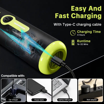 2-in-1 Cordless Car Vacuum & Air Duster with 20000Pa Suction