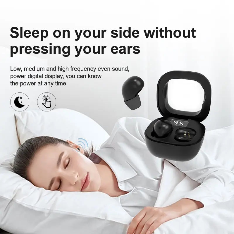 Ultra-Mini Invisible Sleep Earbuds for Side Sleepers & Daily Focus