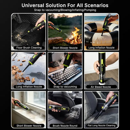 2-in-1 Cordless Car Vacuum & Air Duster with 20000Pa Suction
