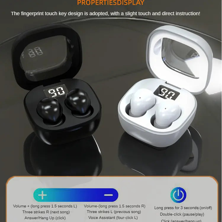 Ultra-Mini Invisible Sleep Earbuds for Side Sleepers & Daily Focus